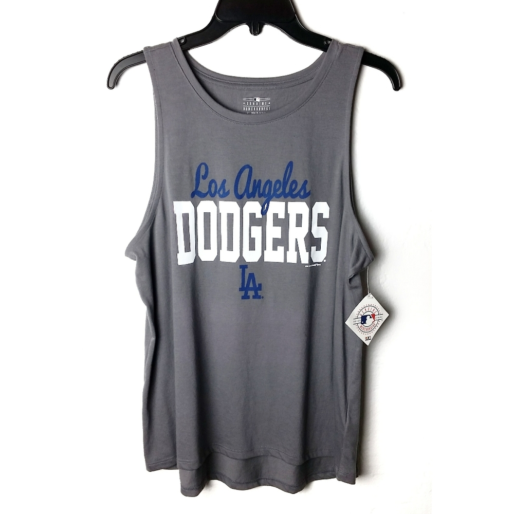 New LA Dodgers women's M,L,XL gray tank top